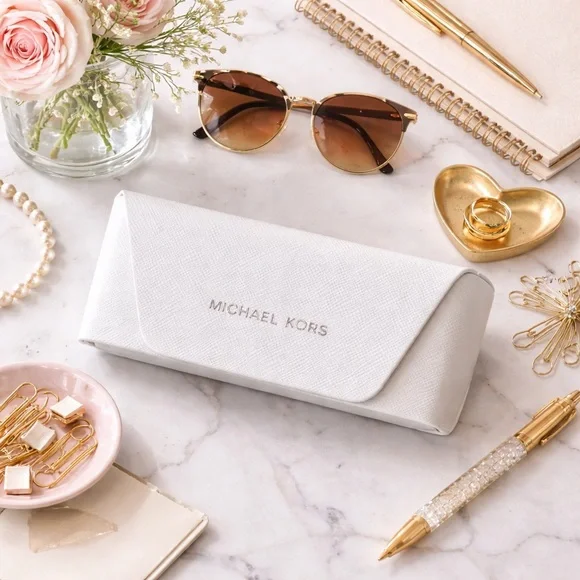 3/$15 Michael Kors Ivory Sunglasses Holder - Picture 1 of 7